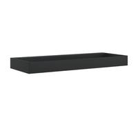 vidaXL Wash Basin Vessel Sink 120x46x11 cm Mineral/Marble Cast Matt Black Countertop/Wall-Mount
