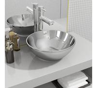 Vidaxl Wash Basin 32.5X14 Cm Ceramic Silver