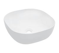 vidaXL Wash Basin 42.5x42.5x14.5cm Ceramic White Bathroom Washroom Bowl Sink