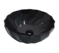 vidaXL Wash Basin 46x17 cm Ceramic Black UK HOT