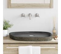 vidaXL Wash Basin Grey 65 x 50 x 6 cm River Stone