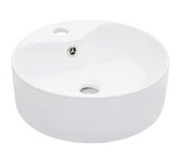Vidaxl Wash Basin With Overflow 36X13 Cm Ceramic White
