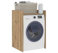 vidaXL Wash Machine Cabinet Artisian Oak 67.5 x 62 x 97 cm, Bathroom, Modern, Rectangular Design, Durable Materials, Ample Storage Solutions for Every Home, Smart Organization Style