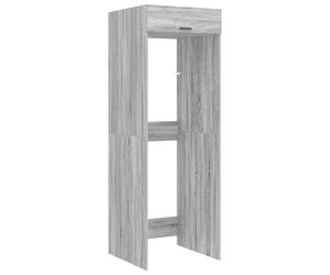 vidaXL Wash Machine Cabinet with Door Grey Sonoma 67.5 x 68 x 200 cm