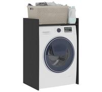 vidaXL Wash Machine Cabinet with Storage Black Oak 67.5 x 48 x 97 cm, Bathroom, Rectangular, Modern, Durable, Ample Storage, for Organizing, Stylish, Flexible Designs, Efficient Use of Space