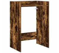 vidaXL Wash Machine Cabinet with Storage Smoked Oak 67.5 x 48 x 97 cm