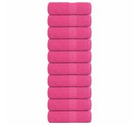 vidaXL Wash Towels "FROGN" 10 pcs Pink 30x30 cm 360 gsm