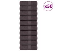 vidaXL Soap Towels 50 pcs Anthracite 30x30 cm 360 gsm 100% Cotton towel
