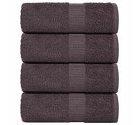 vidaXL Washcloths 4 pcs Anthracite 15x21 cm 360 gsm 100% Cotton towel