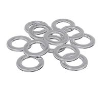 vidaXL Washers 12 pcs Silver 10 x 10 x 0.8 mm Iron