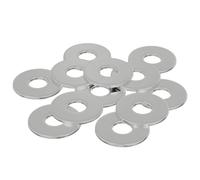 vidaXL Washers 12 pcs Silver 12 x 12 x 1.2 cm Iron, Application Part, Functional Washer, Modern Hardware Accessory, DIY Supplies, Structural Component, Building Support