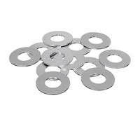 vidaXL Washers 12 pcs Silver 16 x 16 x 1.5 cm Iron, Application Part, Functional Washer, Modern Hardware Accessory, DIY Supplies, Structural Component, Building Support