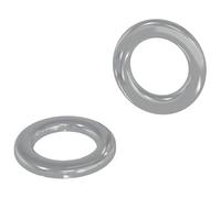 vidaXL Washers 2 pcs Silver 10 x 10 x 0.8 mm Iron, Application Part, Functional Washer, Modern Hardware Accessory, DIY Supplies, Structural Component, Building Support