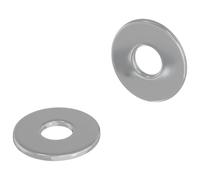 vidaXL Washers 2 pcs Silver 12 x 12 x 1.2 cm Iron