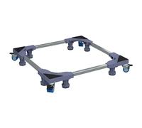 vidaXL Washing Machine Base Grey 66 x 66 x 12 cm Stainless Steel, Adjustable Mac