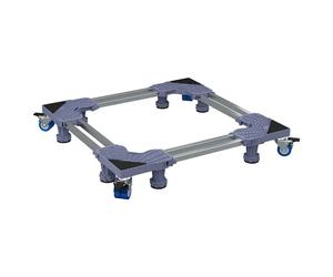 vidaXL Washing Machine Base Grey 67 x 67 x 12 cm Stainless Steel, Adjustable, Mo