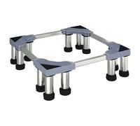 vidaXL Washing Machine Base Manual Grey 67 x 67 x 21.5 cm Metal, Adjustable Feet