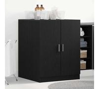 VidaXL Washing Machine Cabinet Black Oak 70.5 X 71.5 X 91.5 Cm