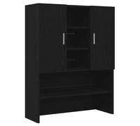 vidaXL Washing Machine Cabinet Black Oak 70.5x25.5x90 cm