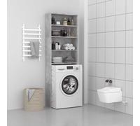 vidaXL Washing Machine Cabinet Concrete Grey 64x24x190 cm