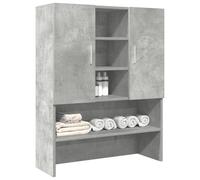 vidaXL Washing Machine Cabinet Bathroom Cabinet Laundry Cupboard Concrete Grey