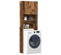 VidaXL Washing Machine Cabinet Old Wood 64x24x190 Cm Engineered Wood