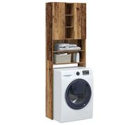 vidaXL Washing Machine Cabinet Old Wood 64x25.5x190 cm