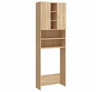 vidaXL Washing Machine Cabinet Sonoma Oak Bathroom Laundry Room Cupboard Shelf