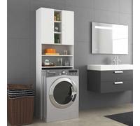 vidaXL Washing Machine Cabinet White 64x25.5x190 cm