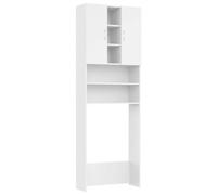 Vidaxl Washing Machine Cabinet White 64X25.5X190 Cm Washing Machine Cabinets