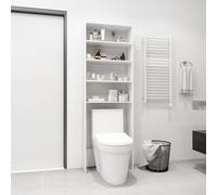 vidaXL Washing Machine Cabinet White Indoor Bathroom Cupboard Storage Rack