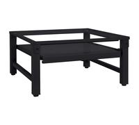 vidaXL Washing Machine Pedestal Black 62 x 60.5 x 32.5 cm Steel, Rectangular, Durable Laundry Pedestal, Utility Riser, Elevated Washer Base, Modern Stand, Indoor Home Support, Appliance Fixture