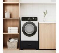 VidaXL Washing Machine Pedestal Black 64 X 55 X 32.5 Cm Steel