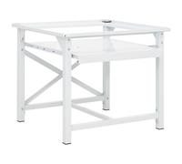 vidaXL Washing Machine Pedestal with Pull-Out Shelf White
