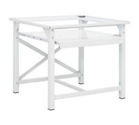 vidaXL Washing Machine Pedestal with Pull-Out Shelf White