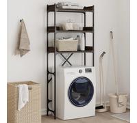 vidaXL Washing Machine Shelf Brown Oak 67x25x163 cm Engineered Wood