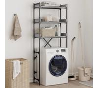 vidaXL Washing Machine Shelf Grey Sonoma 67x25x163 cm Engineered Wood