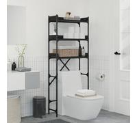 VidaXL Washing Machine Shelf With Shelf Black 0ak 67 X 25 X 163 Cm