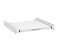 vidaXL Universal Washing Machine Stacking Kit - Durable Steel Construction, Pull-Out Shelf Included, Extra Storage, Easy Installation, High Load Capacity