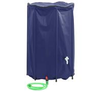 vidaXL Water Tank with Tap, Foldable Water Container, Water Storage Bladder Tank Bag for Emergency Water Delivery Irrigation, 1000 L PVC