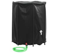 vidaXL Water Tank with Tap, Foldable Water Container, Water Storage Bladder Tank Bag for Emergency Water Delivery Irrigation, 1250 L PVC