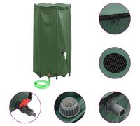 vidaXL Water Tank with Tap Foldable 380 L PVC