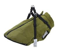 vidaXL Waterproof Dog Coat with Harness, Army Green, 6XL
