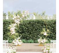 vidaXL Wedding Arch Gold 220 x 45 x 200 cm Steel