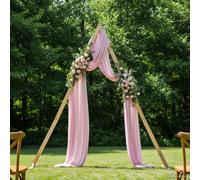 vidaXL Wedding Arch Light Brown 202 x 95 x 254 cm Solid Pine Wood