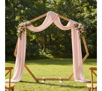 vidaXL Wedding Arch Light Brown 221 x 92 x 216 cm Solid Pine Wood