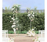 vidaXL Wedding Arch White 100 x 39 x 200 cm Steel