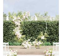 vidaXL Wedding Arch White 195 x 35 x 211 cm Steel
