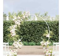vidaXL Wedding Arch White 223 x 45 x 201 cm Steel