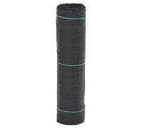 vidaXL Weed Membrane Weed Barrier Fabric Weed Control Cover Black 0.5x150 m PP